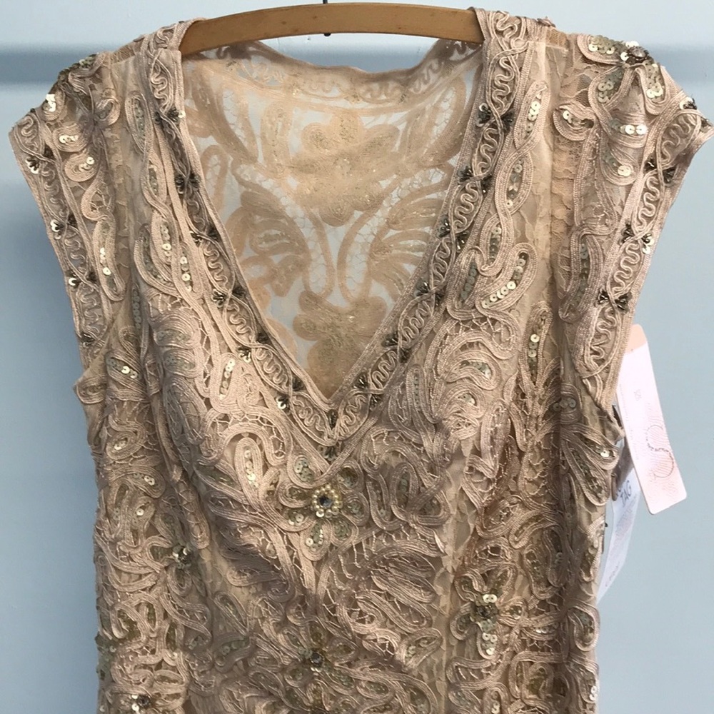 BNWT ✨ SUE WONG Lace and Rhinestone Formal Gown ✨